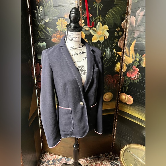 Tommy Hilfiger Navy Blazer with red Accents - Picture 1 of 13